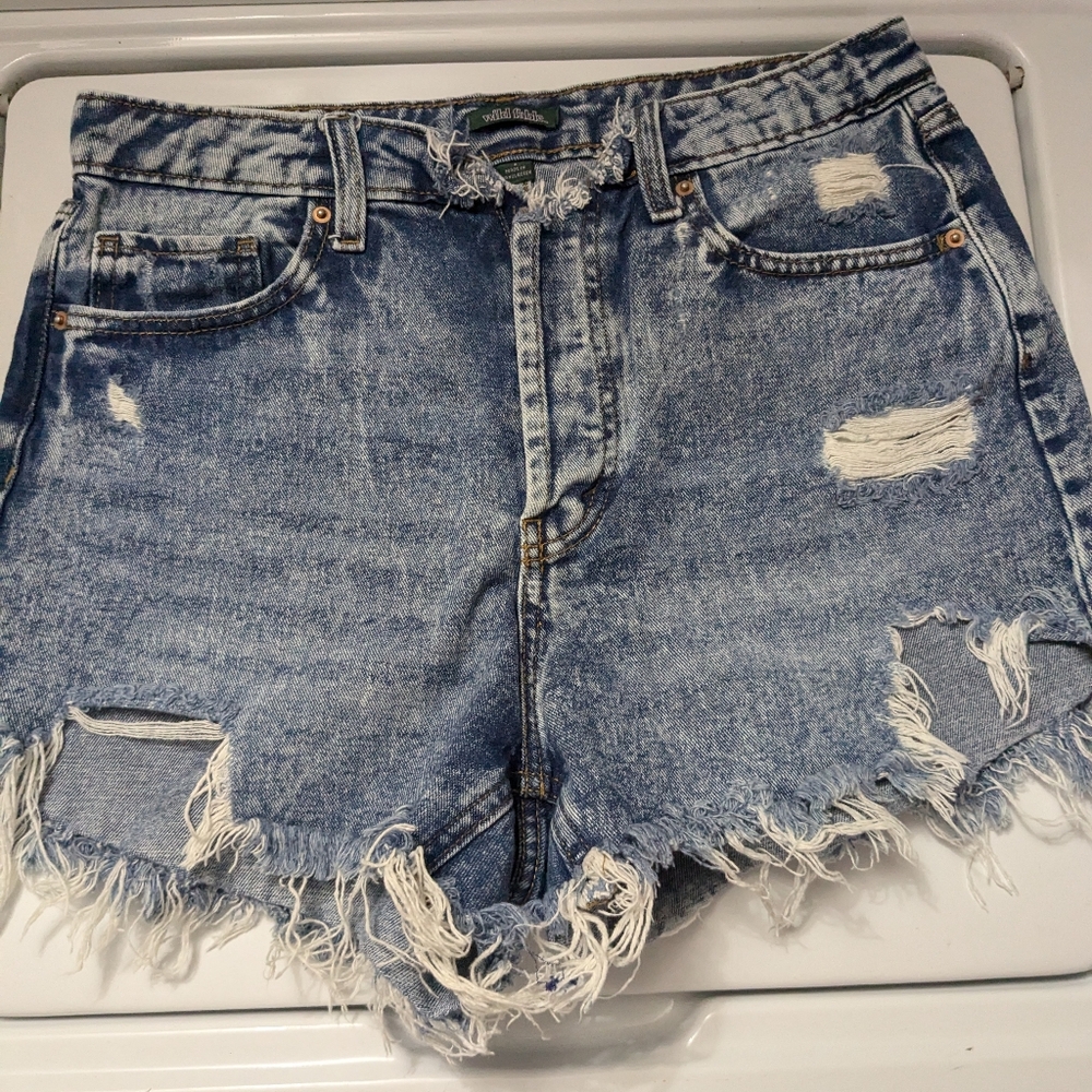 Size 8 "Wild Fable" Distressed Denim Blue Shorts